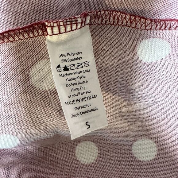 Lularoe Pink Polka Dot Lightweight Cardigan Size Small - Picture 2 of 5